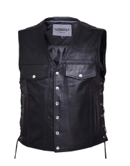 Unik International Mens Premium Leather Vest 2601.00