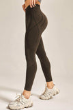 Wide Waistband Long Active Pants - Trendsi - Flyclothing LLC