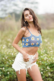 Floral Crochet Cropped Cami - Trendsi