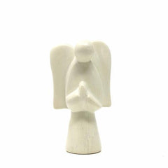 Soapstone Angel Sculpture, Natural Stone - Flyclothing LLC