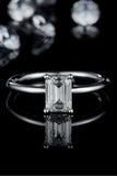 1 Carat Moissanite 925 Sterling Silver Solitaire Ring - Trendsi - Flyclothing LLC
