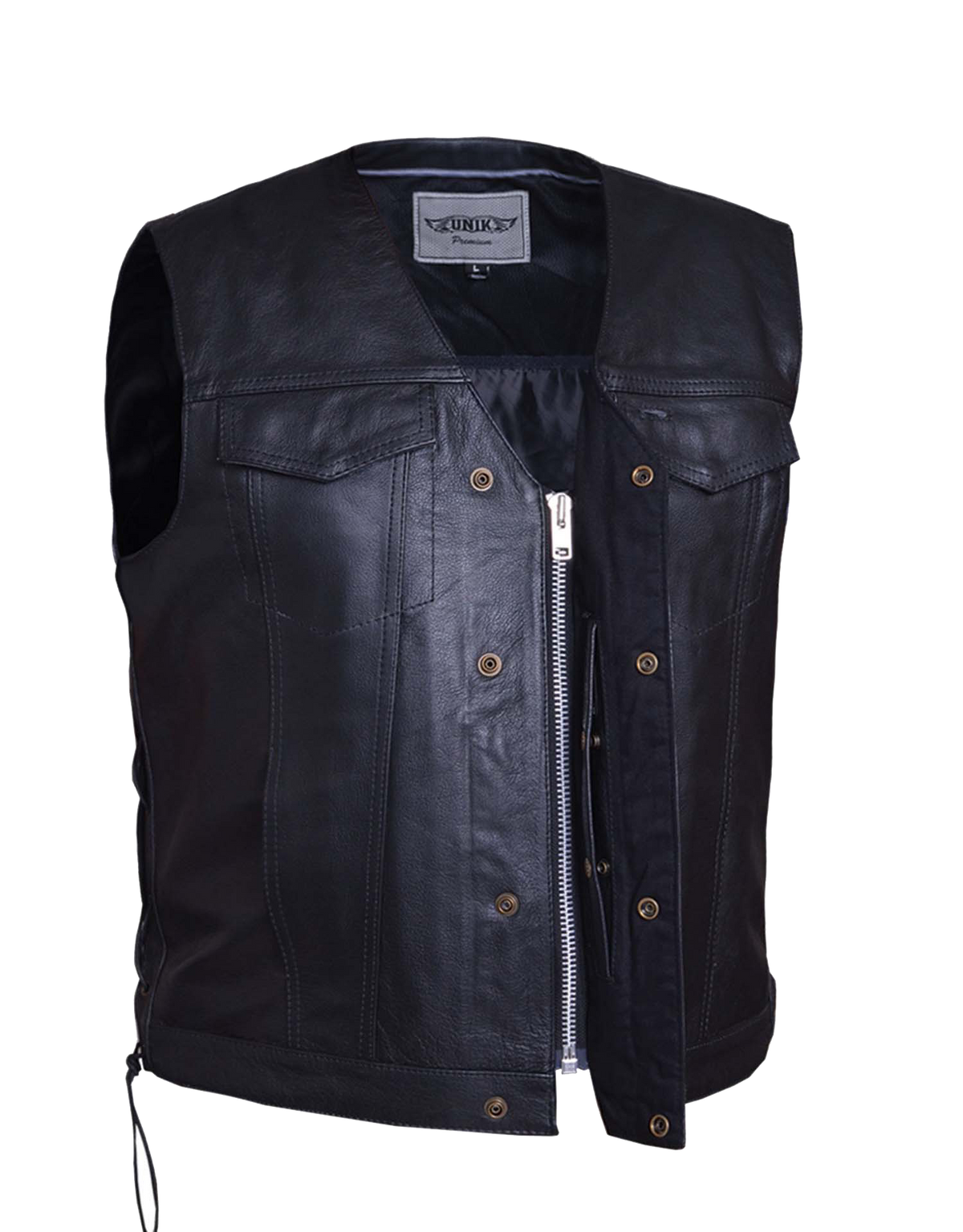 Unik International Mens Premium Leather Vest 2645.ZP