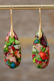 Handmade Teardrop Shape Natural Stone Dangle Earrings - Trendsi - Flyclothing LLC