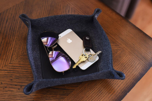 Kiko Leather Desk Tray - Kiko