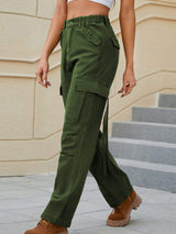 Mid-Rise Waist Straight Jeans with Pockets - Trendsi - Flyclothing LLC