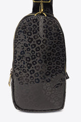 Printed PU Leather Sling Bag - Trendsi