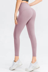Wide Waistband Slim Fit Long Sports Pants - Trendsi - Flyclothing LLC