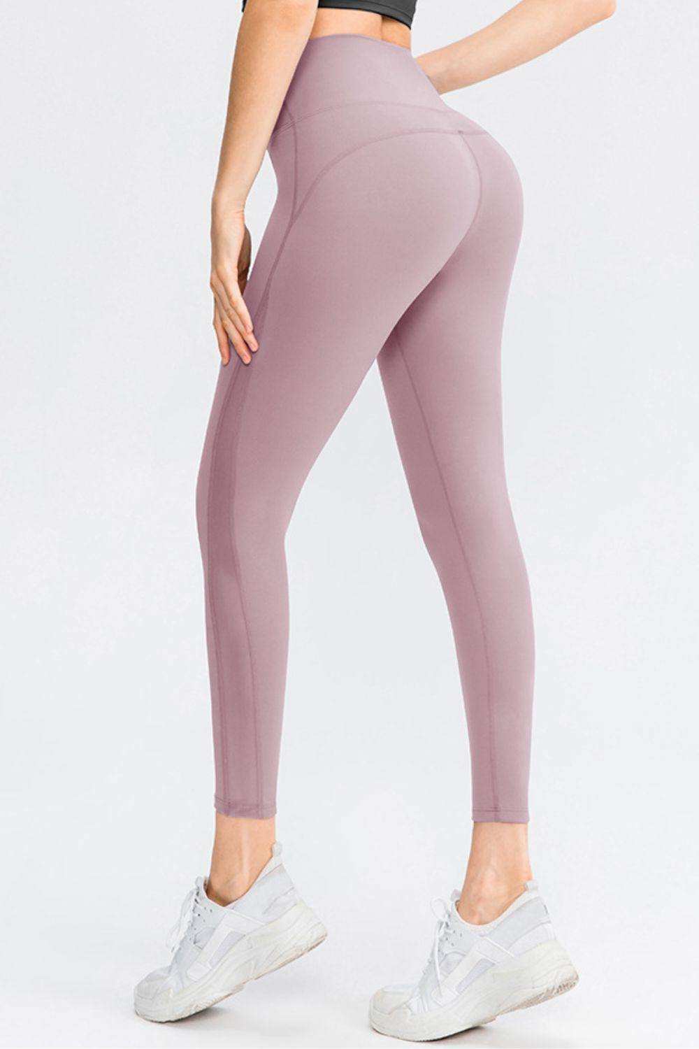 Wide Waistband Slim Fit Long Sports Pants - Trendsi - Flyclothing LLC