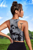 Tie-dye Cropped Round Neck Tank Top - Trendsi - Flyclothing LLC