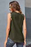 Eyelash Lace V-Neck Tank Top - Trendsi - Flyclothing LLC