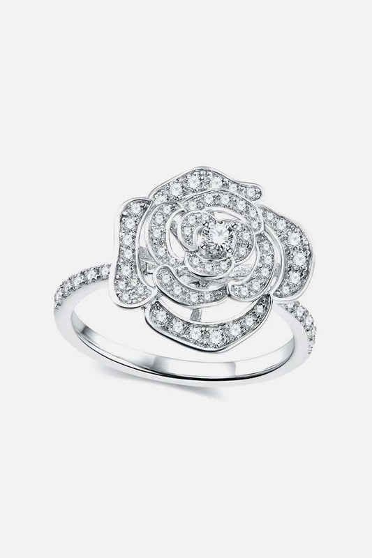 3.4 Carat Moissanite Flower Shape Ring - Trendsi - Flyclothing LLC