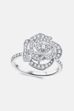 3.4 Carat Moissanite Flower Shape Ring - Trendsi
