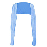 Long Sleeve Knit Bolero - Trendsi - Flyclothing LLC