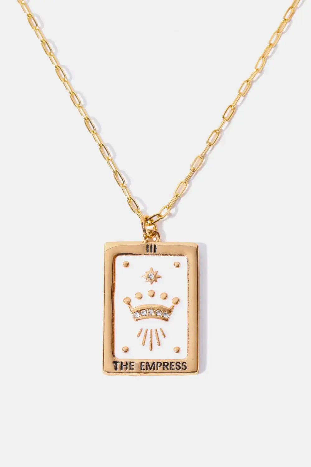 Tarot Card Pendant Copper Necklace - Trendsi - Flyclothing LLC