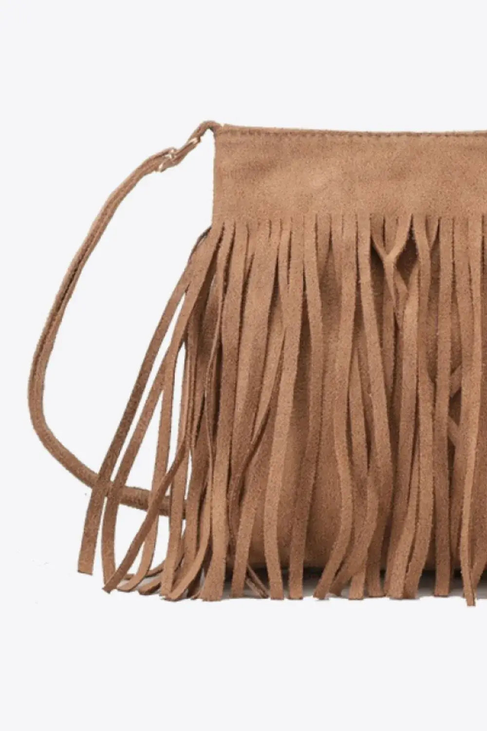 PU Leather Crossbody Bag with Fringe - Trendsi - Flyclothing LLC