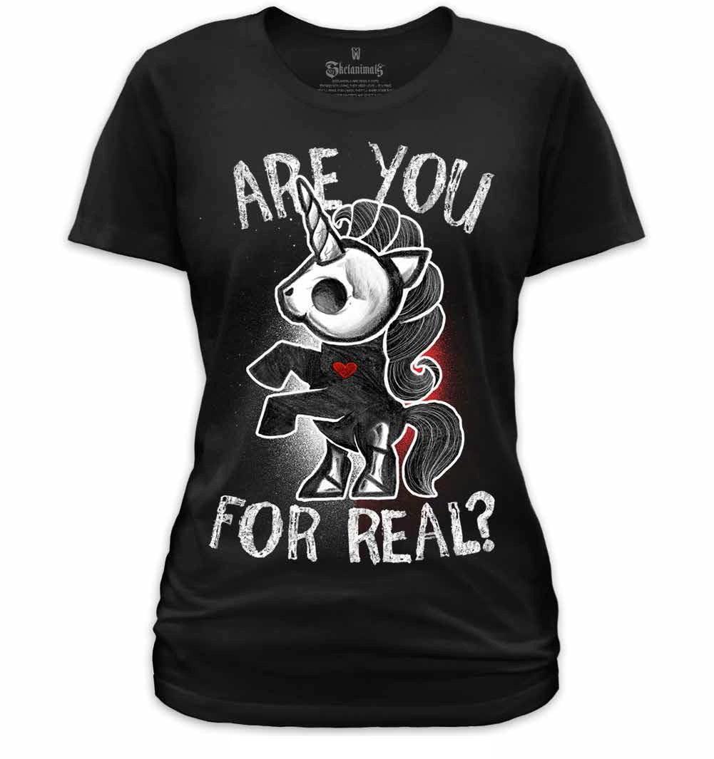 Skelanimals Are You For Real Womens Tee - Flyclothing LLC