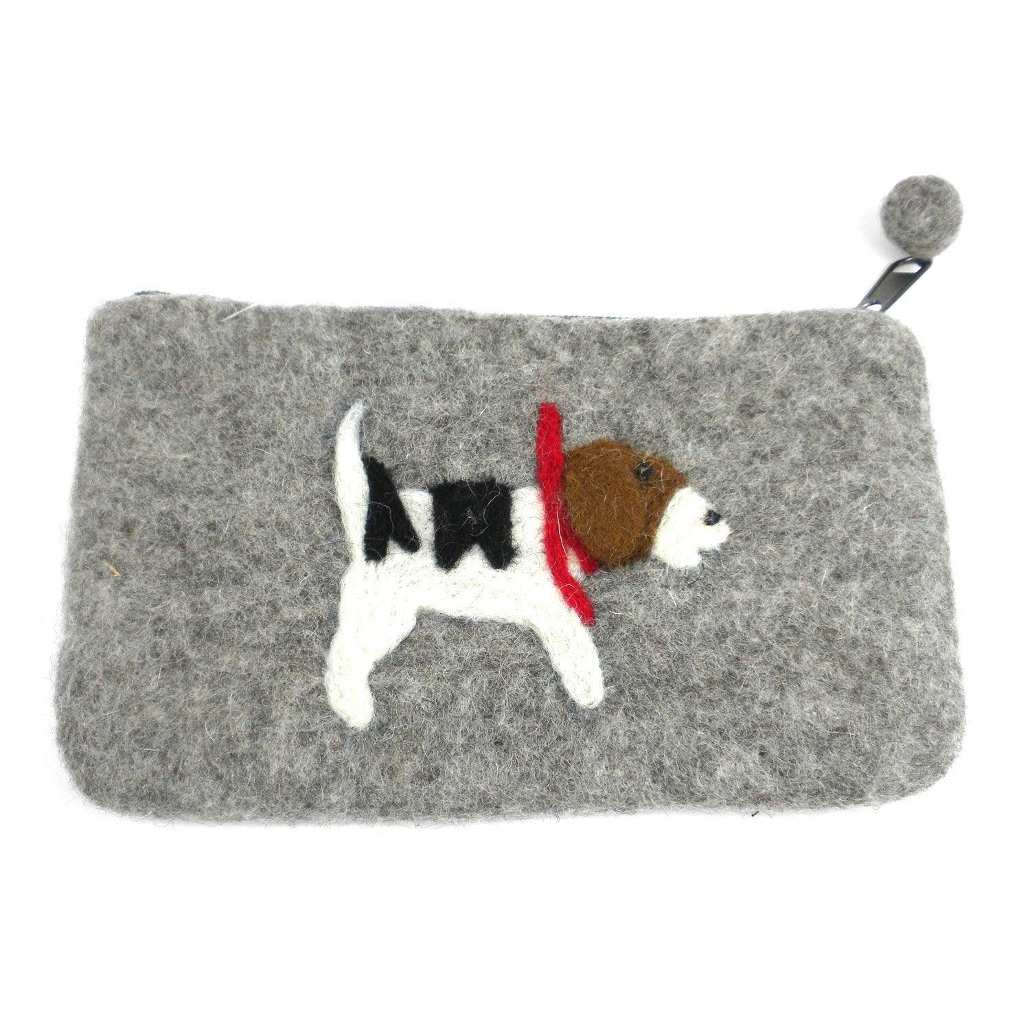 Jack Russell Felt Clutch - Global Groove (P) - Flyclothing LLC