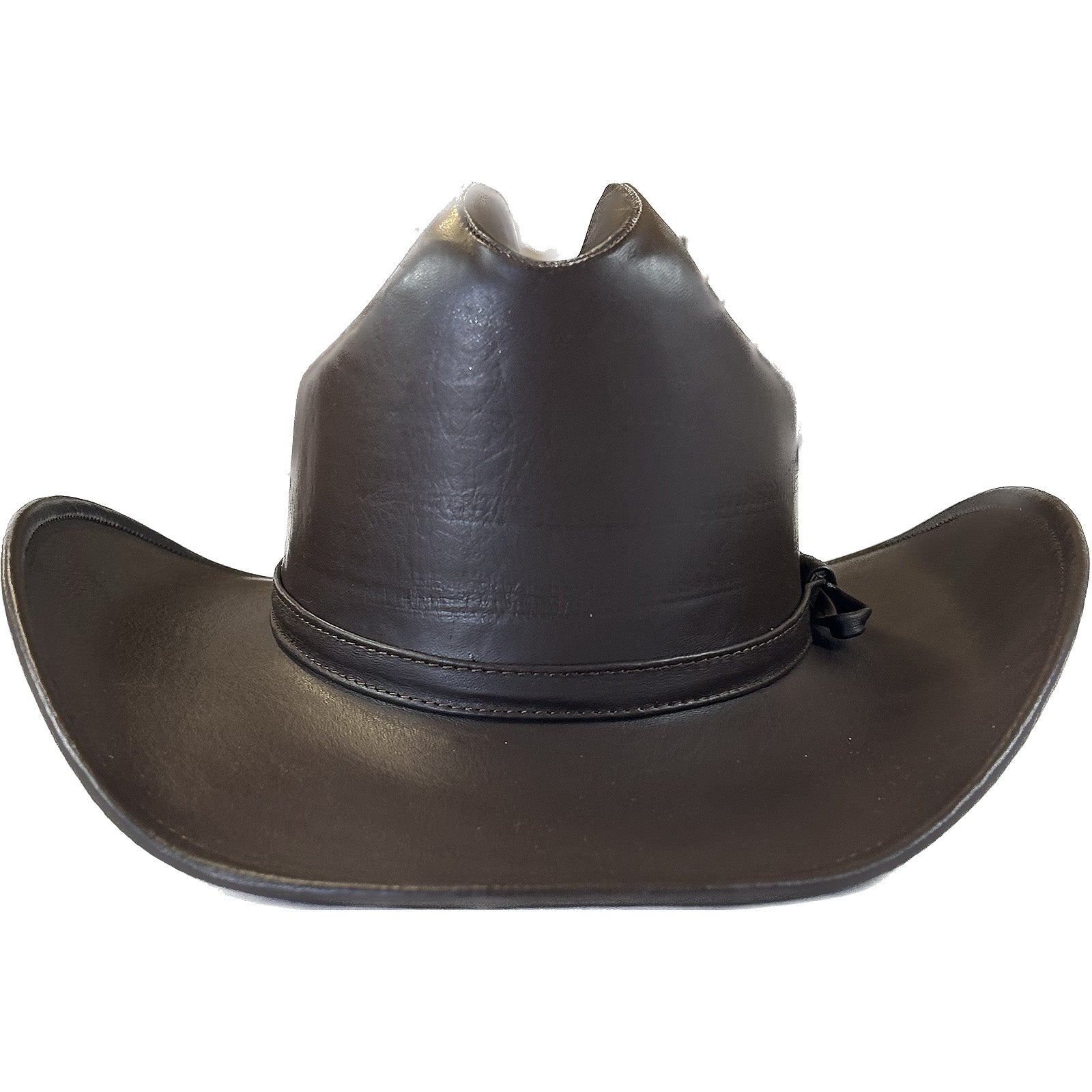 Rockmount Clothing Brown Leather Western Cowboy Hat