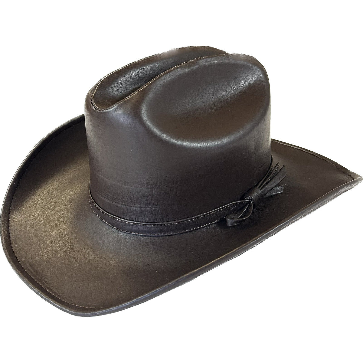 Rockmount Clothing Brown Leather Western Cowboy Hat
