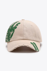 VIBRA Graphic Distressed Adjustable Baseball Cap - Trendsi - Flyclothing LLC
