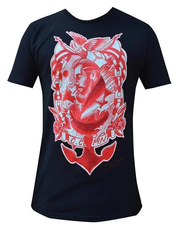 Charlie Coffin Anchors Away T-Shirt - Lowbrow Art Company