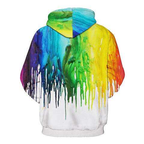 Full Size Printed Drawstring Hoodie with Pockets - Trendsi - Flyclothing LLC