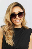 Metal-Plastic Hybrid Full Rim Sunglasses - Trendsi - Flyclothing LLC