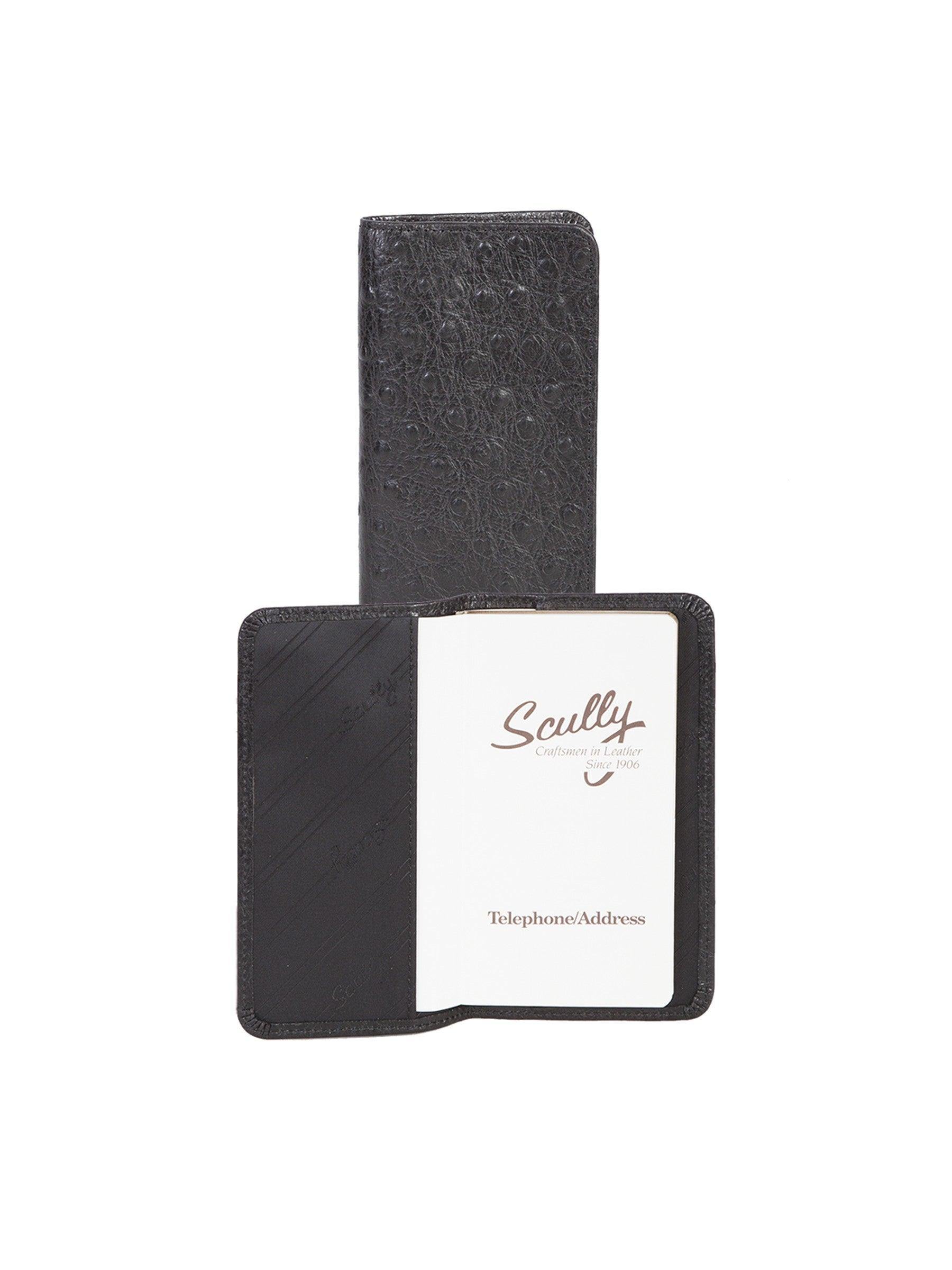 Scully Leather pocket tel/address book - Scully Leather