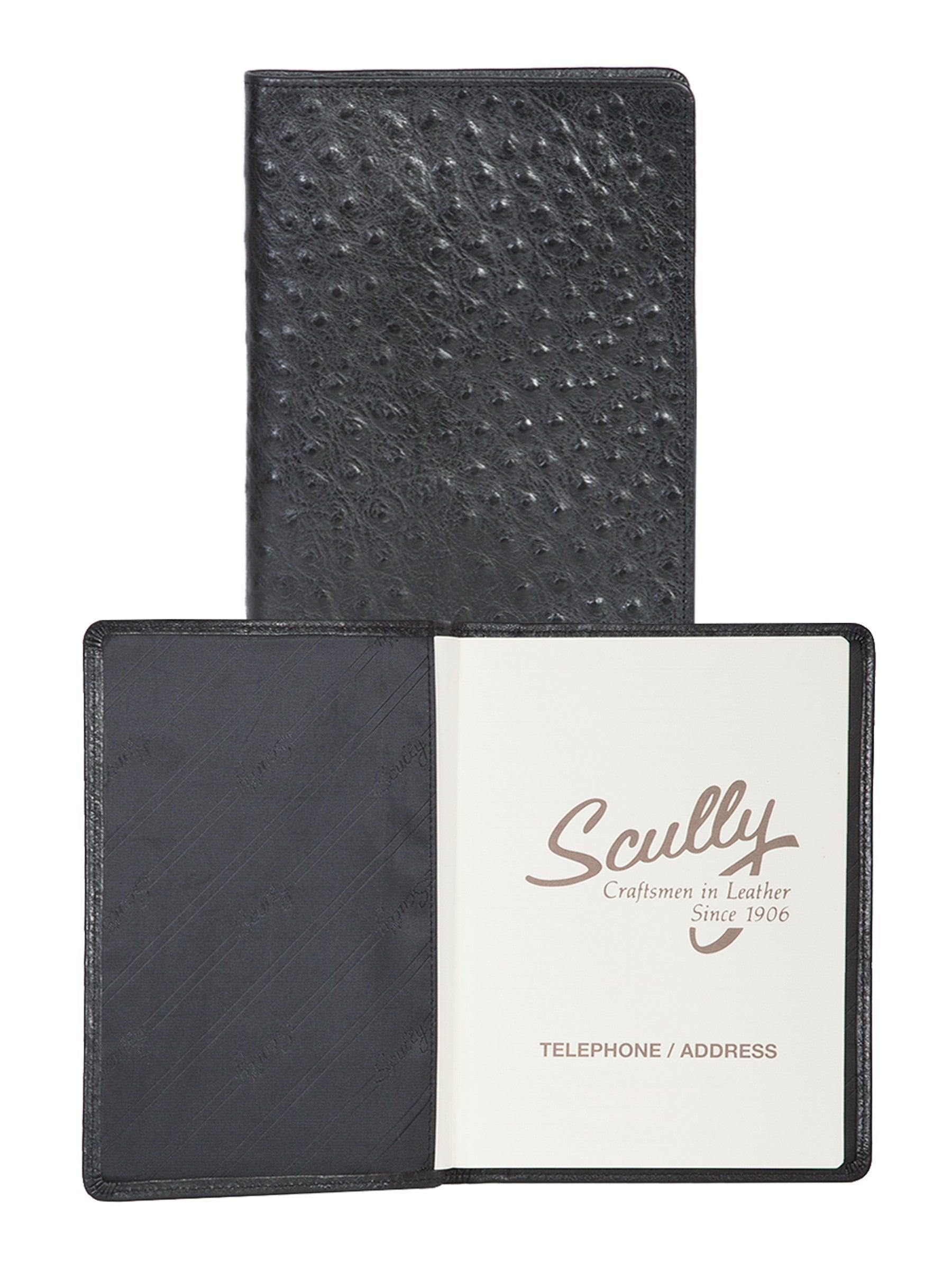 Scully Leather tel/address book - Scully Leather