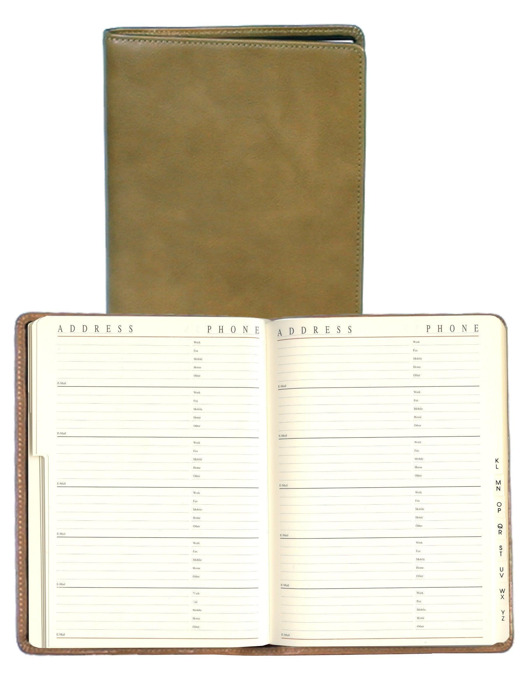 Scully Leather tel/address book - Scully Leather