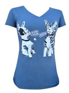 Annex Bow Wow Meow V-Neck Tee - Flyclothing LLC