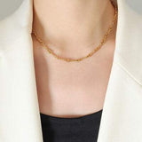 Titanium Steel Chain Link Necklace - Trendsi - Flyclothing LLC