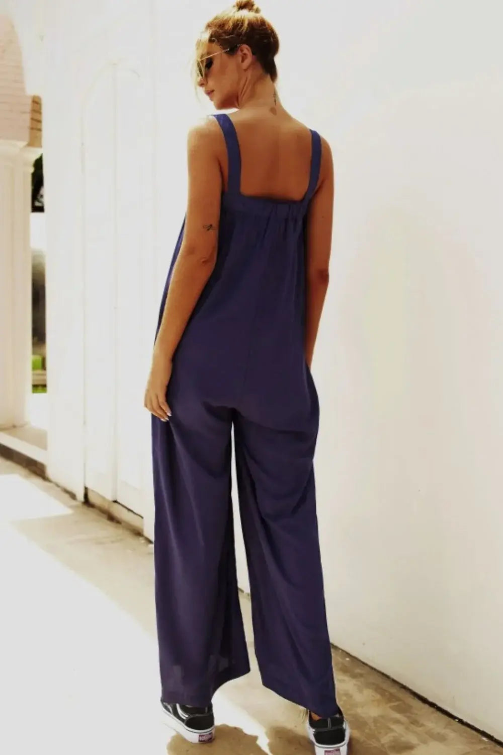 Wide Strap Wide Leg Jumpsuit - Trendsi - Flyclothing LLC