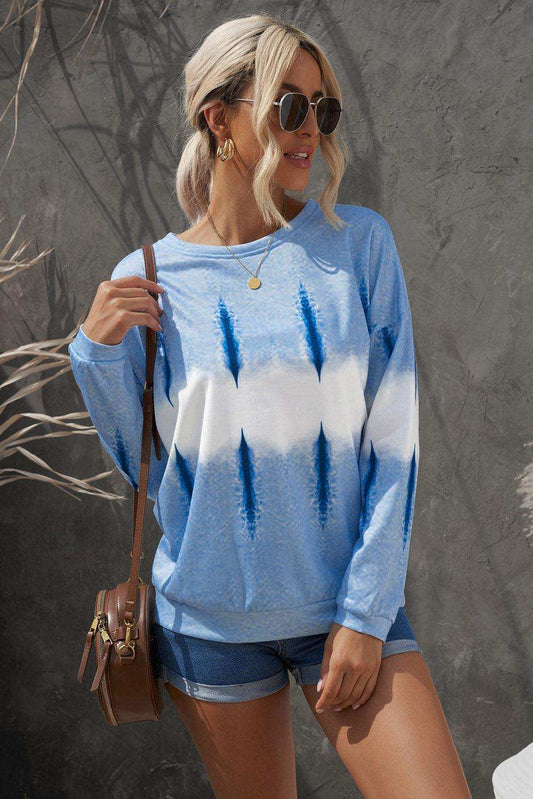 Drop Shoulder Round Neck Sweatshirt - Trendsi - Flyclothing LLC
