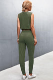 Sleeveless Top and Joggers Set - Trendsi