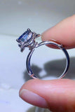 2 Carat Moissanite Contrast 925 Sterling Silver Ring - Trendsi - Flyclothing LLC