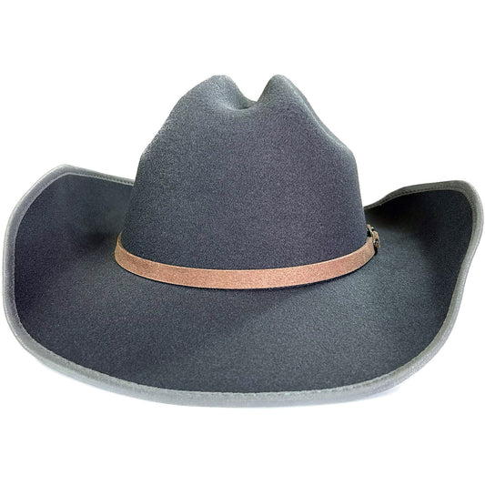 Rockmount Clothing Kid's Charcoal Soft 100% Polyester Felt Western Hat