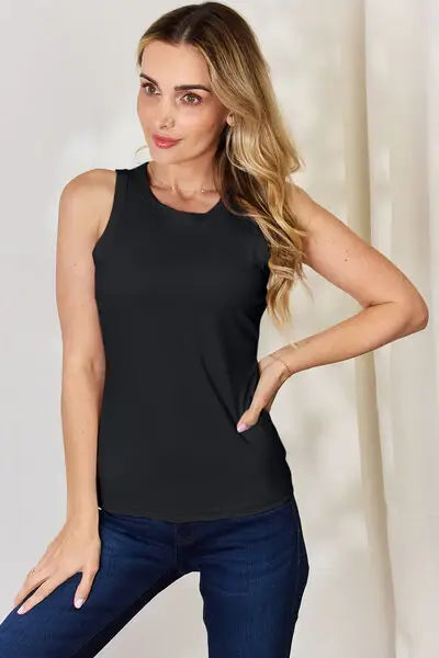 Basic Bae Full Size Round Neck Slim Tank - Trendsi - Flyclothing LLC