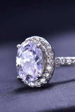 2 Carat Moissanite 18k Platinum-Plated Ring - Trendsi - Flyclothing LLC