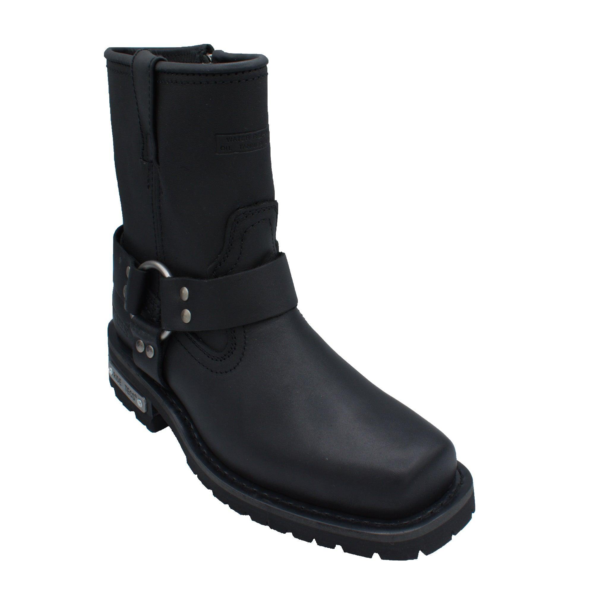 RideTecs 2436 Women's 7" Side Zipper Harness Boot Black - AdTec - Flyclothing LLC