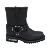 RideTecs 2436 Women's 7" Side Zipper Harness Boot Black - AdTec