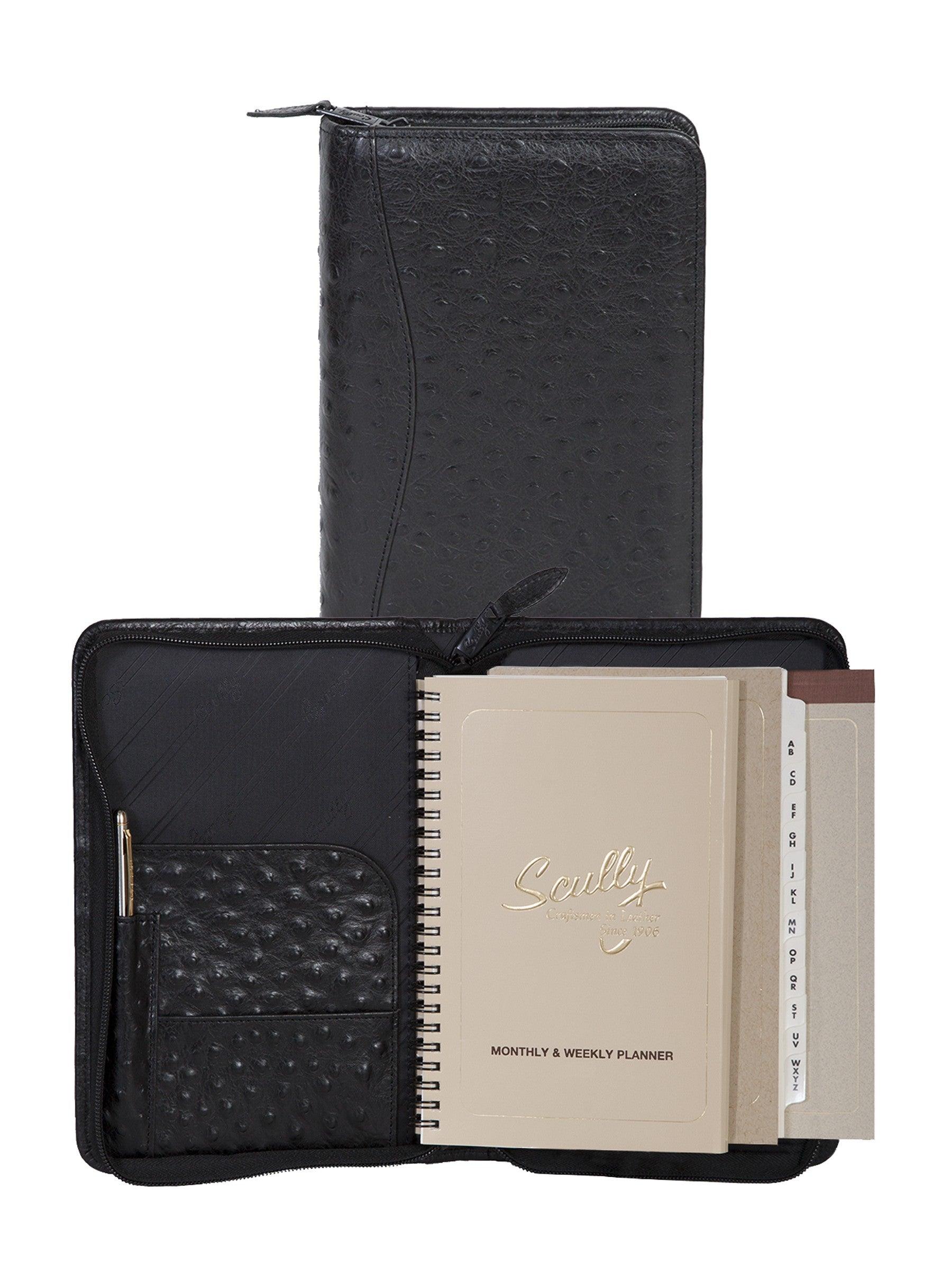 Scully Leather zip weekly planner - Flyclothing LLC