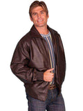 Scully Leather Brown Lamb Mens Jacket - Scully Leather