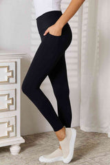 Basic Bae Wide Waistband Sports Leggings - Trendsi - Flyclothing LLC