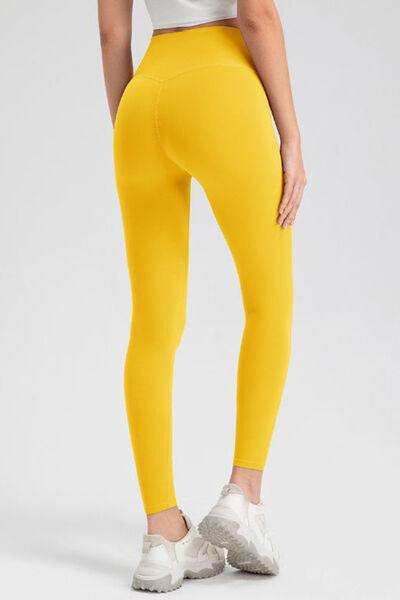 High Waist Skinny Active Pants - Trendsi - Flyclothing LLC