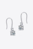 2 Carat Moissanite 925 Sterling Silver Drop Earrings - Trendsi