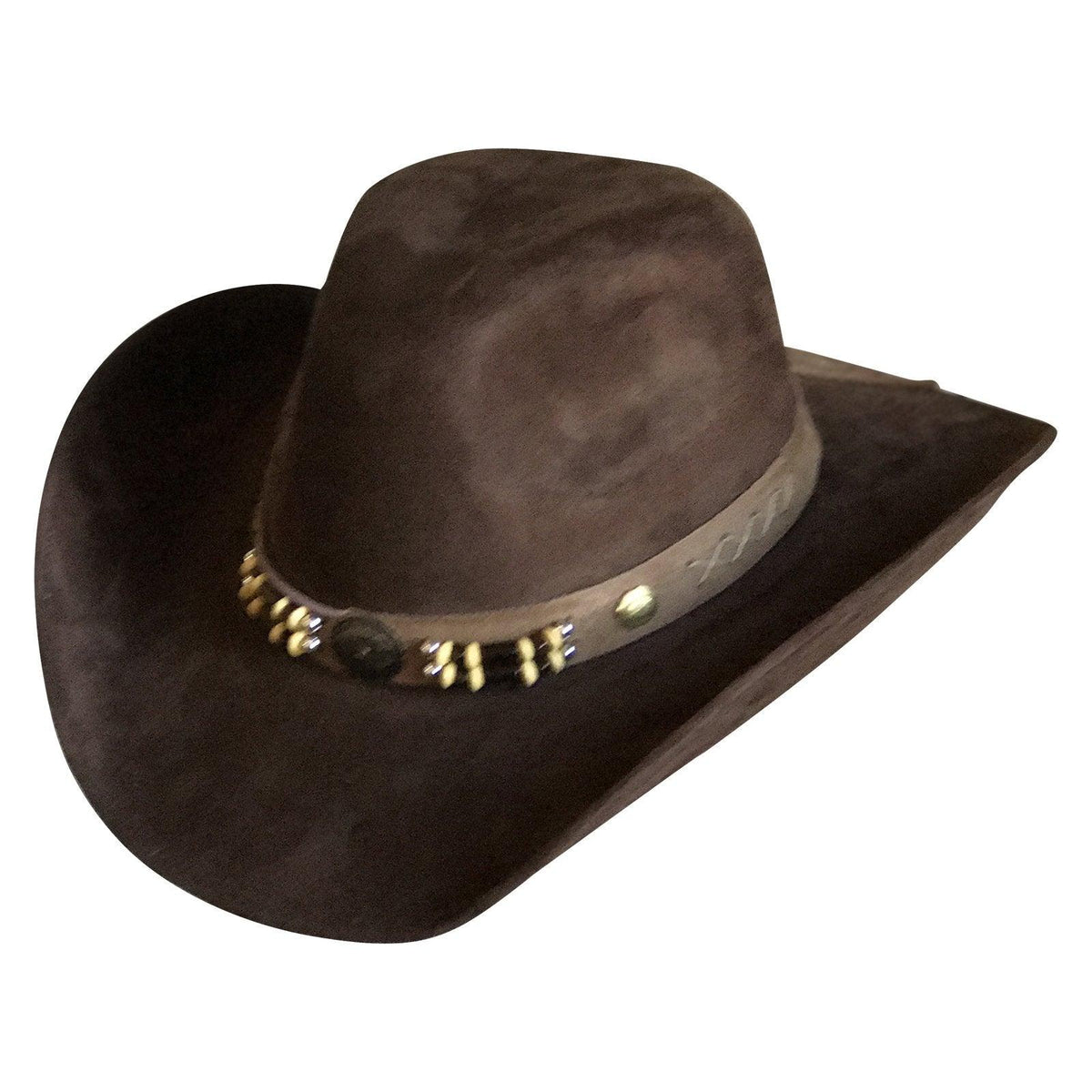 Suede Canyon Western Cowboy Hat in Brown - Flyclothing LLC