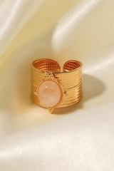 18K Gold-Plated Wide Open Ring - Trendsi - Flyclothing LLC
