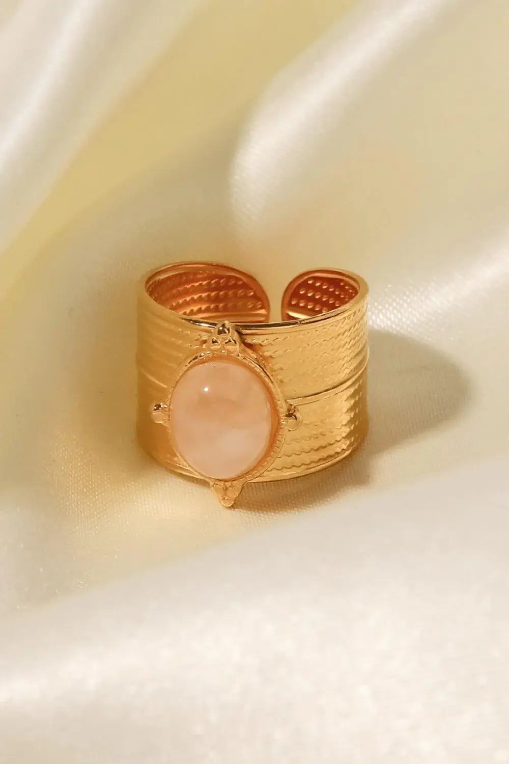 18K Gold-Plated Wide Open Ring - Trendsi - Flyclothing LLC