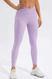 High Waist Active Leggings with Pockets - Trendsi - Flyclothing LLC
